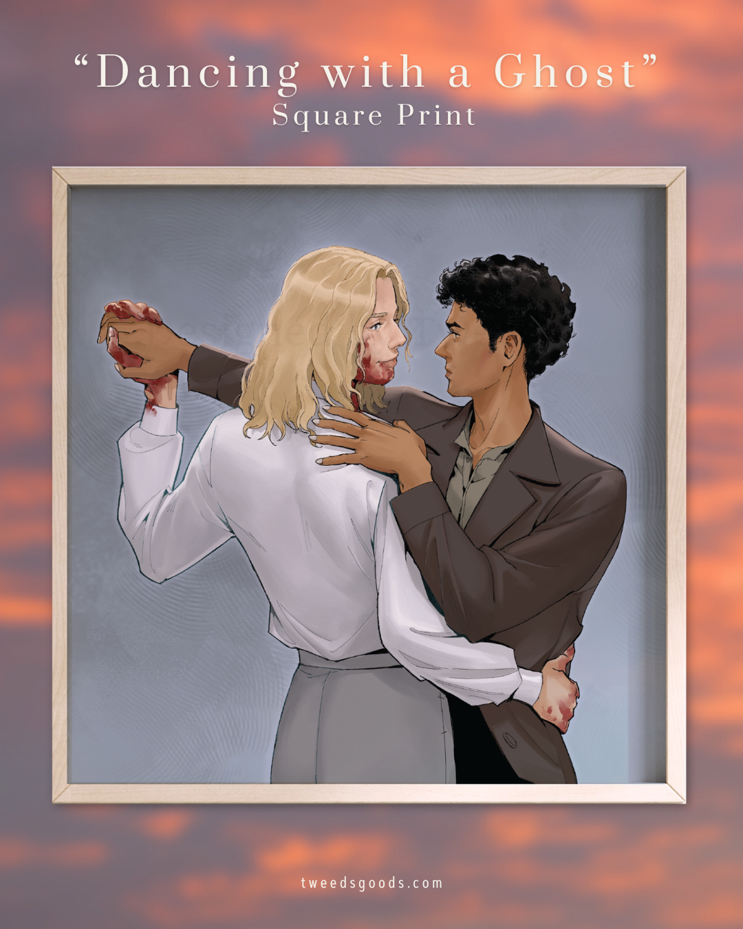 "Dancing with a Ghost" ( Square Print )