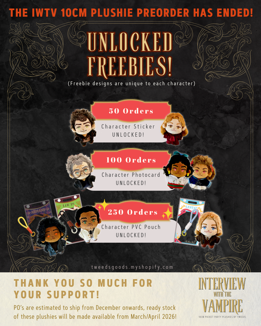 ( PREORDER ENDED ) IWTV 10cm Pocket Party Plushies-INTERNATIONAL