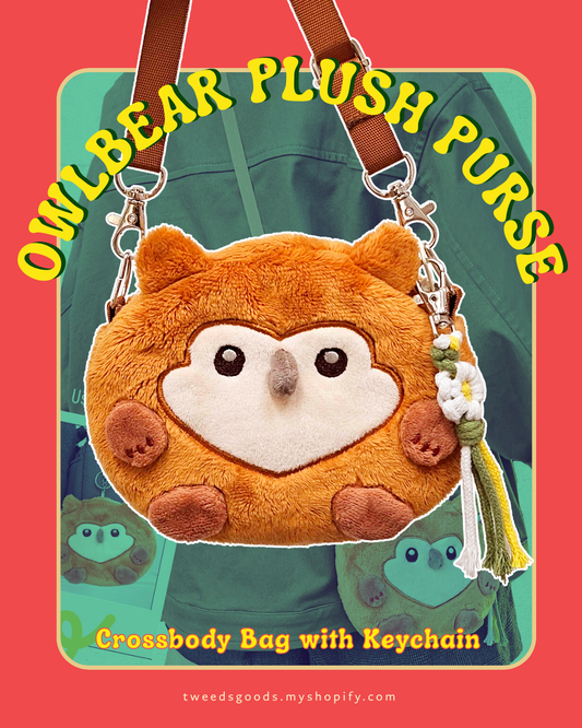 Owlbear Crossbody Plush Purse Bag ( A, B, S Grades )