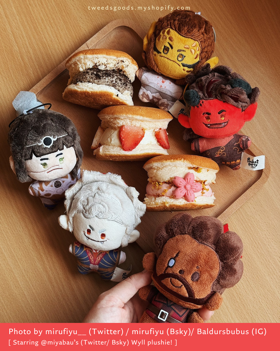 BG3 10cm Pocket Party Plushies ( A-GRADES )