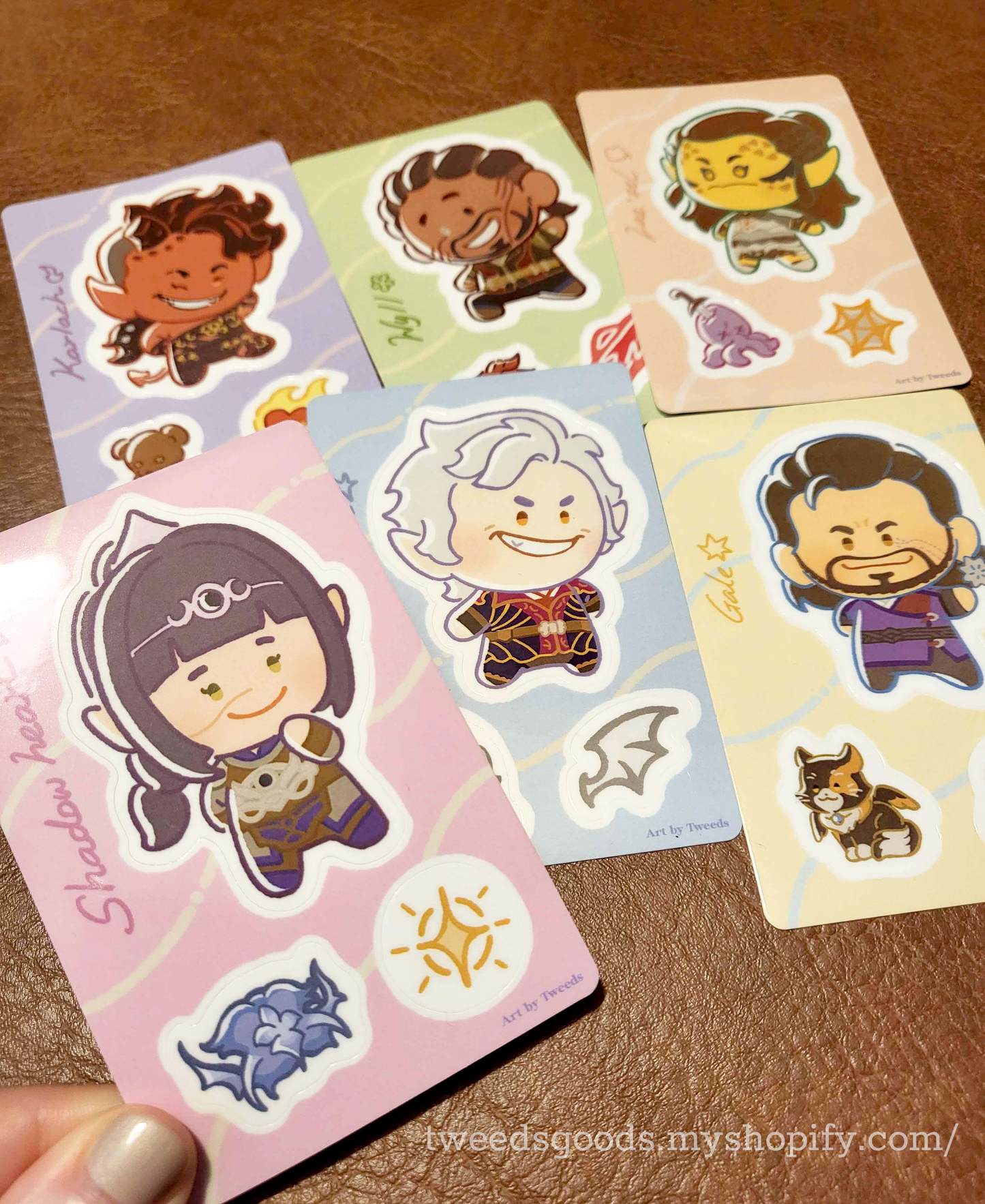 BG3 Pocket Party Sticker Sheets