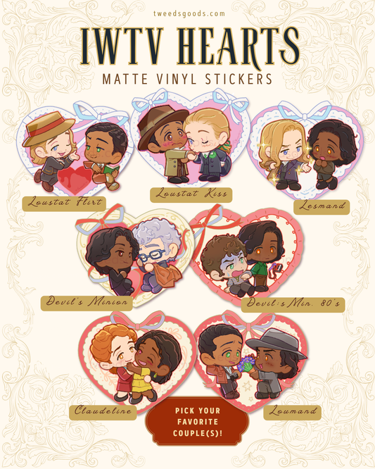 IWTV Heart Couple Stickers