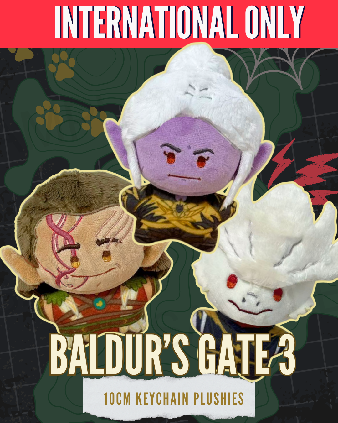 INTERNATIONAL PREORDER: BG3 10cm Side Companion Plushies