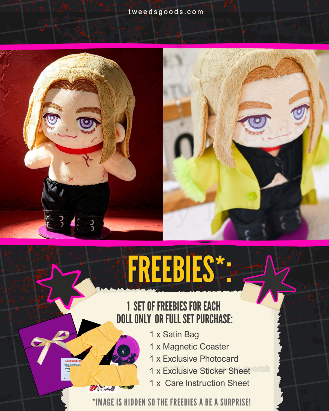 INTERNATIONAL PREORDER: 20cm Rockstar Lestat Plushie
