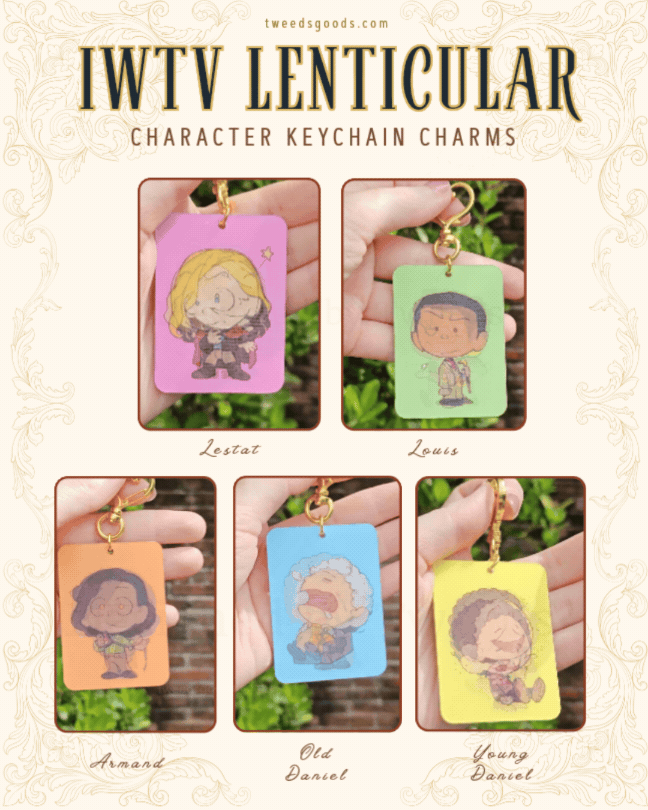 Cartoon IWTV Lenticular Keychain Charms