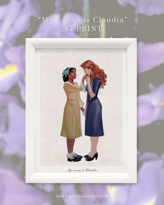 "My Coven is Claudia" (A5 print)