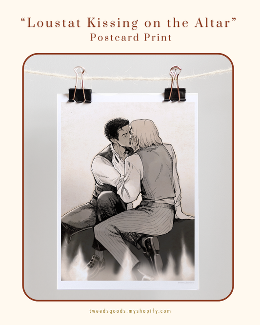 "Loustat Kissing on the Altar" (A6 print)