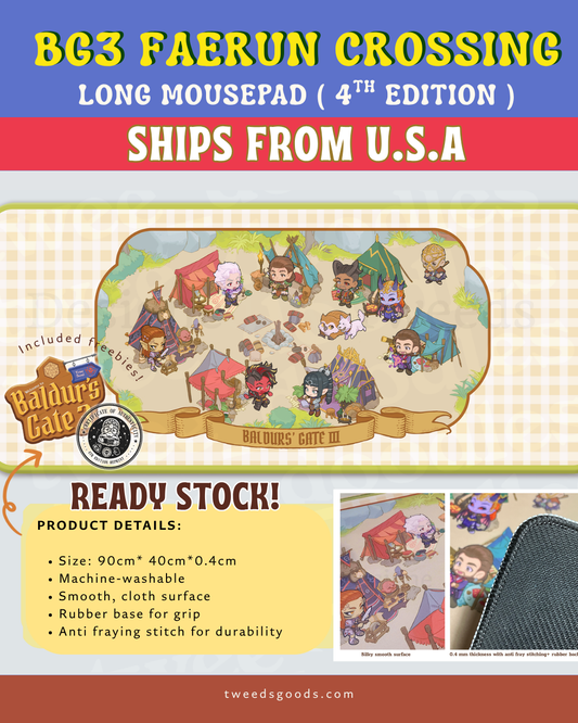 [ SHIPS from USA ] Faerun Crossing Long Mousepad