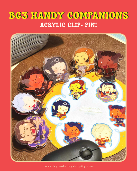 BG3 Handy Companion Acrylic Clips