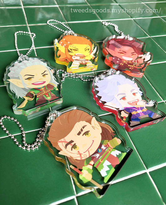 BG3 Acrylic Block Keychains