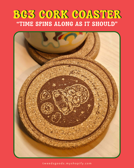 Baldur's Gate 3 Wither's Cup Cork Coaster