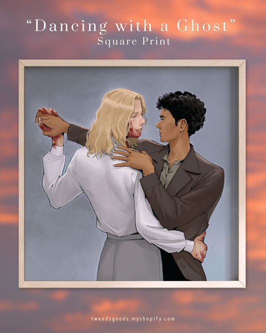 "Dancing with a Ghost" ( Square Print )