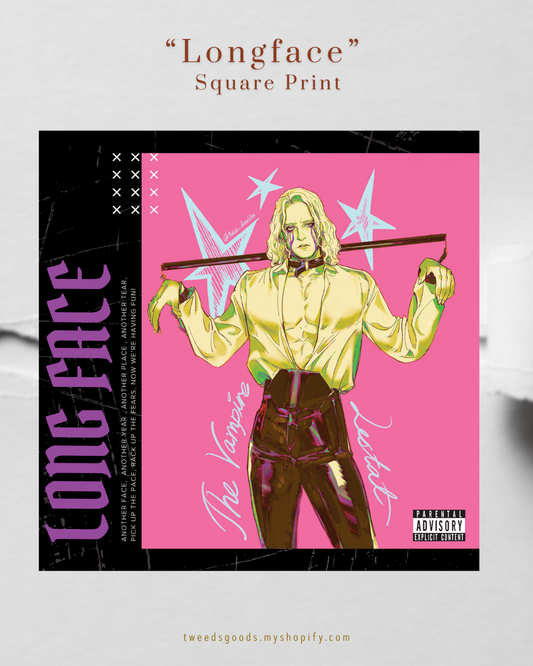 "Longface" ( Square Print )