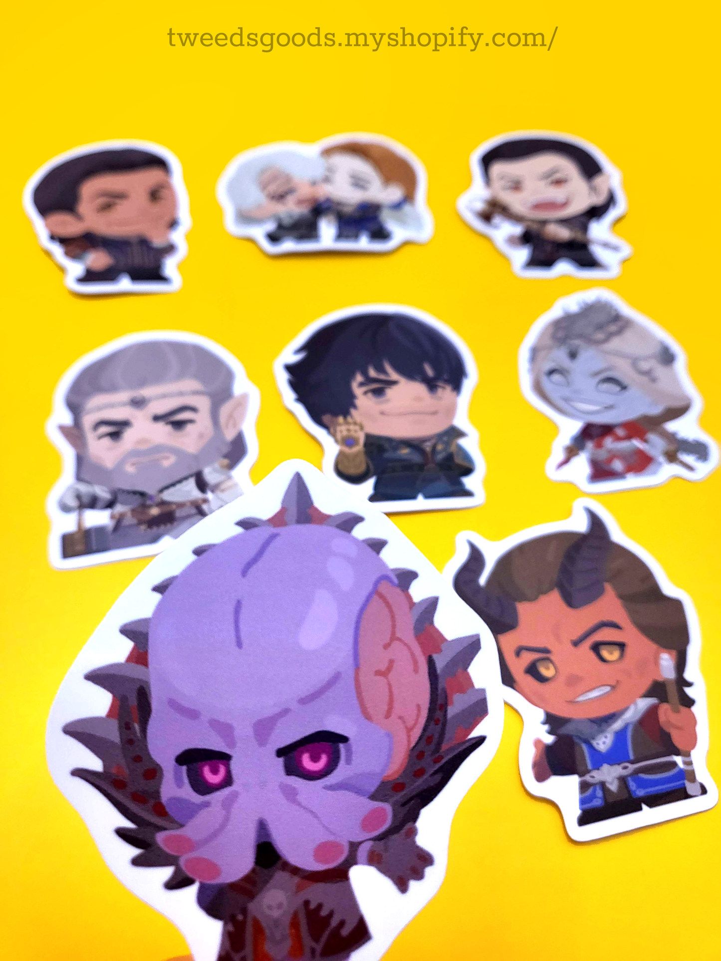 BG3 Matte Chibi Stickers- NPC's & Villains