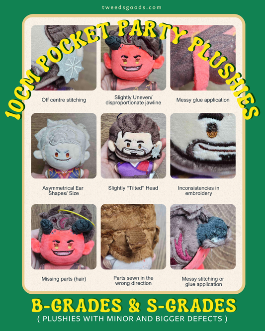 BG3 10cm Pocket Party Plushies ( S- GRADES & B-GRADES )